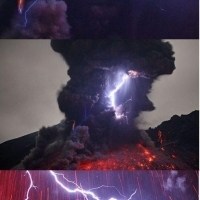 bức ảnh sấm sét xé toạc núi lửa đang phun trào của nhiếp ảnh gia Martin Rietze
