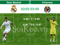 Soi Kèo nhận định Real Madrid - Villarreal 02/03 03:00