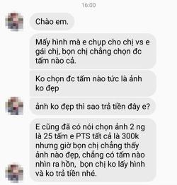 2 em gái chê ảnh xấu trả công 3 giờ chụp hình 50.000 đồng cho thợ :))