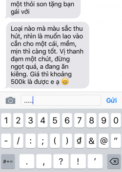 Tin nhắn thanh niên mua son tặng bạn gái bá đạo ;))