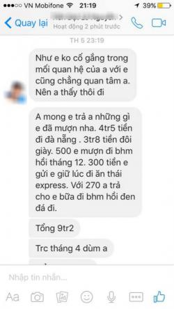 Thanh niên đòi gái 9 triệu tiền quà sau khi cưa không đổ - gái h ranh ma lắm, ae cẩn thận nha :))