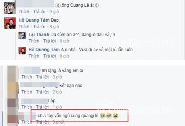 Quang Lê tiết lộ chia tay vẫn có thể gặp và ngủ với nhau Thanh Bi đã treo status khiến ai đọc cũng bất ngờ!