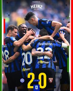 Kết quả Inter Milan 2-0 Torino: Vòng 34 Serie A mùa giải 2023/24