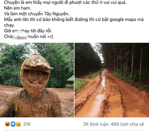 Khi bạn chạy xe máy và đi theo google maps